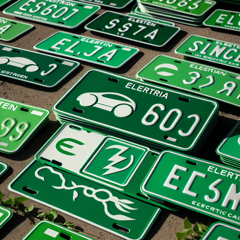 zielone tablice dla aut elektrycznych