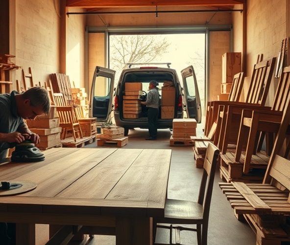 Meble z litego drewna producent: mały, jak obniżyć koszty transportu?