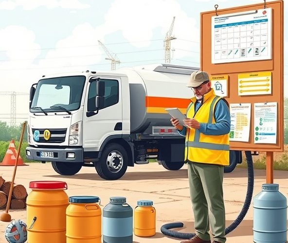 Jak zaplanować dostawy 900 l miesięcznie do mobilnej stacji paliw?