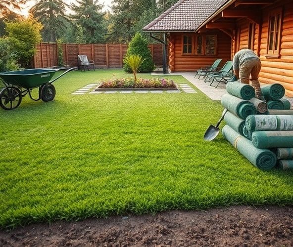 Czy samodzielne układanie trawy z rolki w Podkowie Leśnej opłaca się przy małym ogrodzie?