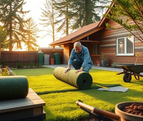 Czy samodzielne układanie trawy z rolki w Podkowie Leśnej opłaca się przy małym ogrodzie?