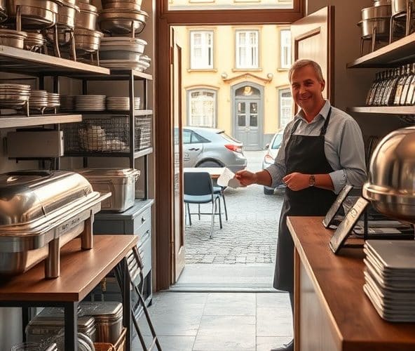 Czy wypożyczalnia sprzętu cateringowego w Pułtusku pobiera kaucję?