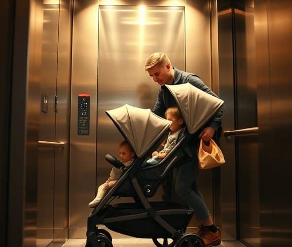 Jaki wózek bliźniaczy spacerowy wybrać do ciasnej windy w bloku?
