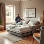 sofa z materacem do spania